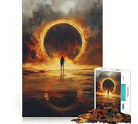 Silueta Antes del Anillo de Fuego, Rompecabezas de 1000 Piezas para Adolescentes, Juego Mental, Juguete antiestrés, Corte preciso, Regalo artístico 50x75cm