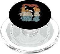 Silueta de Ballena Orca de Estilo Retro PopSockets PopGrip para MagSafe