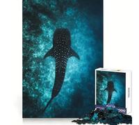 Silueta de Ballena, Rompecabezas de 1000 Piezas para Adolescentes, para Recordar, Mejorar, Relajarse, Mente, Obra de Arte de Corte nítido 38x26cm