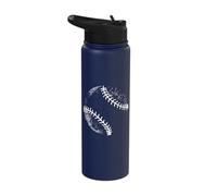 Silueta de béisbol, pelota de béisbol Stainless Steel Insulated Water Bottle