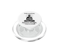 Silueta de Buda Doubt Everything Arte Zen PopSockets PopGrip para MagSafe