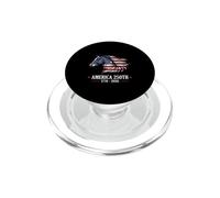 Silueta de Caballo permaneciendo Salvaje USA Vintage Caballo Occidental PopSockets PopGrip para MagSafe