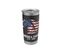 Silueta de caballo permaneciendo salvaje USA Vintage caballo occidental Vaso térmico de acero inoxidable de doble pared