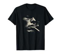 Silueta de Cara mínima del Perfil del Humo del Cigarrillo Camiseta