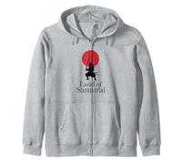 Silueta de Guerrero samurái, Tierra de Samurai Sudadera con Capucha