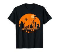 Silueta de Halloween Disney The Pesadilla antes de Navidad Camiseta