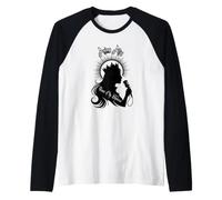 Silueta de la Reina de Las Sombras Camiseta Manga Raglan