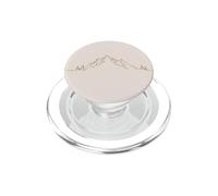 Silueta de montaña de Arte de línea Fina del Horizonte PopSockets PopGrip para MagSafe
