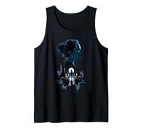 Silueta De Noche De Ciudad Mujer Camiseta sin Mangas