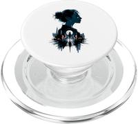 Silueta De Noche De Ciudad Mujer PopSockets PopGrip para MagSafe
