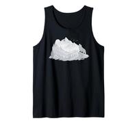Silueta de Paisaje de Lobo Camiseta sin Mangas