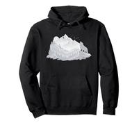 Silueta de Paisaje de Lobo Sudadera con Capucha
