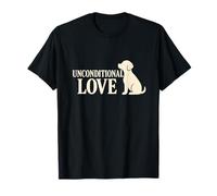 Silueta de Perro Amor incondicional Camiseta