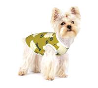 Silueta de Perro del Oeste de Las Tierras Altas del Oeste,Camiseta de algodón sin Mangas para Mascotas, Chaleco Transpirable, Suave y elástico para Cachorros,M