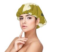 Silueta de perro del oeste de las Tierras Altas del Oeste,Gorro de dormir de satén para adultos - Gorro de dormir elástico para mujer, cubrecabello nocturno