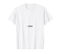 Silueta De Pescado Trucha Lindo Pez Divertido Camiseta
