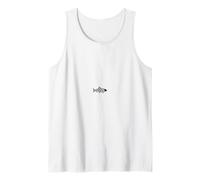 Silueta De Pescado Trucha Lindo Pez Divertido Camiseta sin Mangas