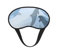 Silueta de pez delfín, Cubiertas oculares completas, antifaces para dormir que bloquean la luz, orejeras opacas para dormir