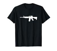 Silueta de Rifle Estilo AR-15 Camiseta