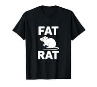 Silueta de roedor sarcástico Divertido de Rata Gorda Camiseta