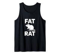 Silueta de roedor sarcástico Divertido de Rata Gorda Camiseta sin Mangas