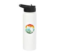 Silueta de Sasquatch, campeón mundial del Hide and S e Bigfoot Stainless Steel Insulated Water Bottle