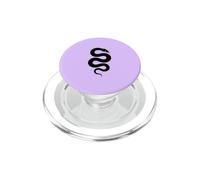 Silueta de Serpiente Ball Python Keeper - Lila PopSockets PopGrip para MagSafe