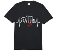 Silueta de Singapur Latido del corazón Asia Singapura Comfort Colors Adult Heavyweight T-Shirt