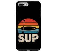 Silueta de tabla de remo retro al atardecer Carcasa para iPhone 7 Plus/8 Plus