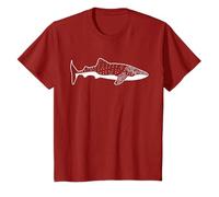 Silueta de tiburón ballena diseño simple tiburón Camiseta