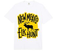 Silueta de Toro de Caza de Alces de Nuevo México Comfort Colors Adult Heavyweight T-Shirt