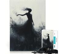 Silueta de una Mujer con Vestido, Rompecabezas de 1000 Piezas para Adultos, Juguete de lógica Mental, antiestrés, Corte Firme, Regalo increíble 50x75cm
