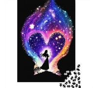 Silueta del Amor Cósmico 1000 Piezas Stock De Cartas Premium Rompecabezas Clásicos Pareja Socios Alivio del Estrés Decoración De Paredes Paquete De Valor 38x26cm/1000pcs