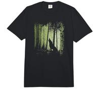 Silueta del Lobo aullador del Bosque crepuscular Comfort Colors Adult Heavyweight T-Shirt