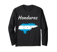 Silueta del Mapa de la Bandera Nacional de Manga Larga