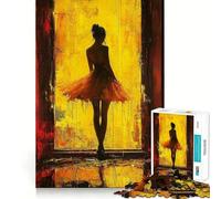 Silueta en Amarillo Rompecabezas para Adolescentes 1000 Piezas Juguete de lógica Fina Pasatiempo Tranquilo Borde Limpio Pieza de colección de Arte 38x52cm