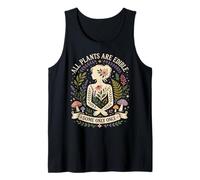 Silueta Femenina botánica, Humor Divertido de jardinería wicca Camiseta sin Mangas