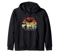 Siluetas Retro de críptidos con Criaturas legendarias Sudadera con Capucha