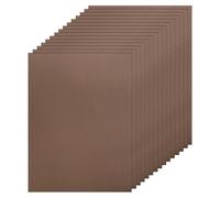 Silunkia 120 hojas de cartulina de color café de 8.5 x 11 pulgadas, papel para manualidades, 250 g/m²/90 libras, cartulina de papel marrón oscuro para hacer tarjetas de bricolaje, tarjetas de