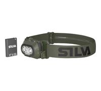 Silva Linterna frontal LED recargable USB C - Discover Hybrid - 500 lúmenes linterna frontal luz roja - 3 niveles de brillo - blanco, naranja y rojo LED - Linterna frontal recargable