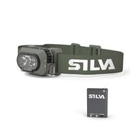 Silva Linterna frontal LED recargable USB C - Discover Hybrid - 500 lúmenes linterna frontal luz roja - 3 niveles de brillo - blanco, naranja y rojo LED - Linterna frontal recargable