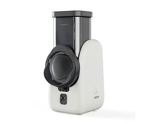 Silva Schneider SKR 800 Rallador Eléctrico de Cocina - 80 W, 4 Accesorios de Corte, Cuchillas Giratorias de Acero Inoxidable, Diseño Seguro sin Contacto con las Cuchillas, Fácil Limpieza - Blanco/Gris