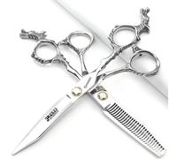 Silver 440c High Hardness Sharp Professional Hairdressing Scissors 6/7 Inch Salon Hairdresser Special Hair Cutting Cutting Scissors