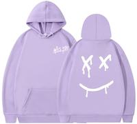 Silver Basic Cantante Popular Ropa Louis Tomlinson Sudadera para Hombre/Mujer Face Sudadera con Capucha Techwear Hoodie S,Morado Claro A-1
