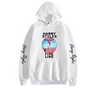 Silver Basic Ha-rry Styles Sudadera para Hombre y Mujer Sudadera con Capucha Unisex Sudadera Love on Tour 2023 Concert para Fans de la Música S, Blanco C-2