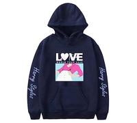 Silver Basic Ha-rry Styles Sudadera para Hombre y Mujer Sudadera con Capucha Unisex Sudadera Love on Tour 2023 Concert para Fans de la Música XL, Azul E-2