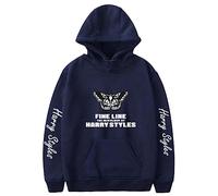 Silver Basic Ha-rry Styles Sudadera para Hombre y Mujer Sudadera con Capucha Unisex Sudadera Love on Tour 2023 Concert para Fans de la Música L, Azul D-2