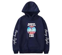 Silver Basic Ha-rry Styles Sudadera para Hombre y Mujer Sudadera con Capucha Unisex Sudadera Love on Tour 2023 Concert para Fans de la Música S, Azul C-2