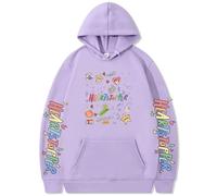 Silver Basic Heartstopper Sudadera con Capucha para Hombre Nick and Charlie Merch Ropa Manga TV-Series Fans Sudadera de Manga Larga M,Morado Claro-1