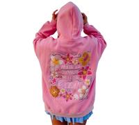 Silver Basic Mujer Flower Meet Ocean P1nk Pa|m Puff Suéter de Tendencia Y2K-Pink-S1